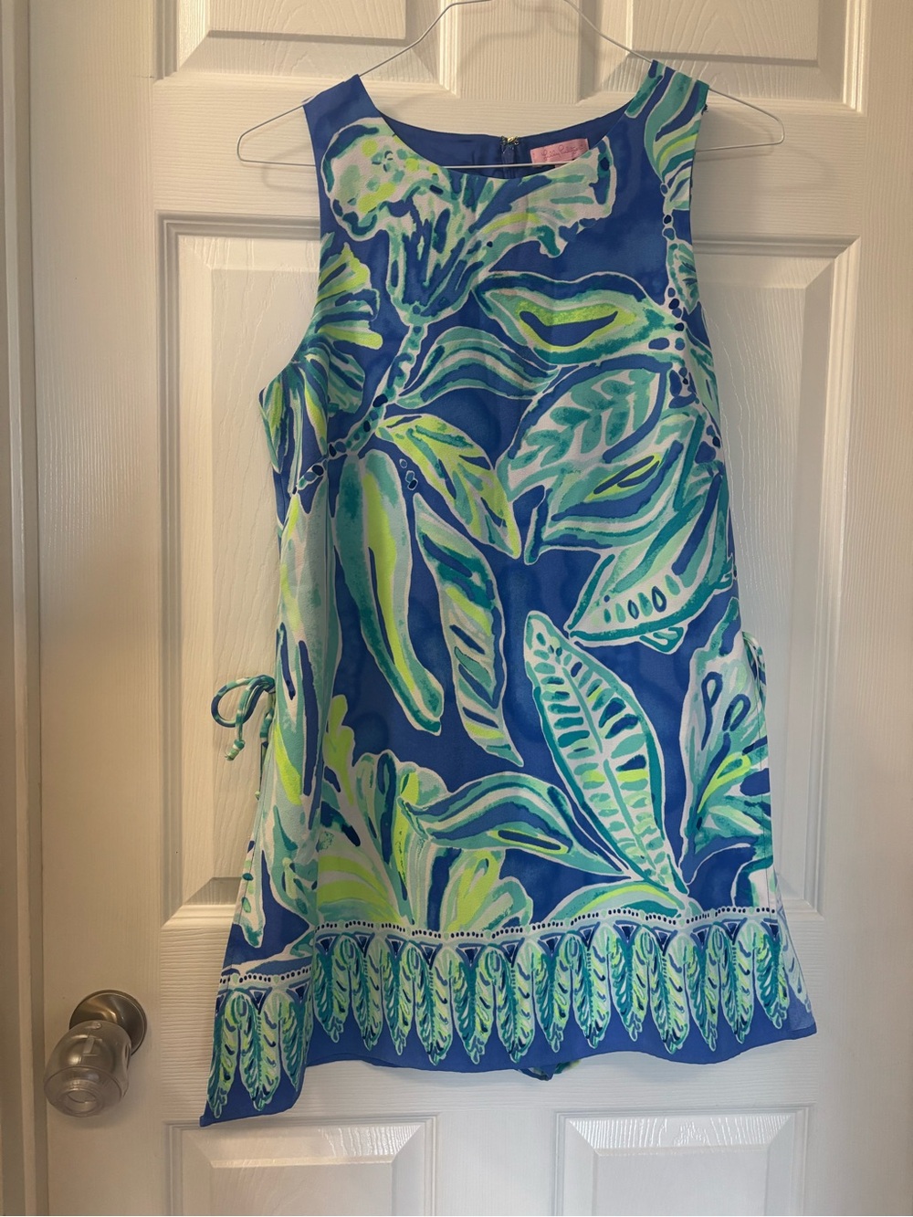 Lily Pulitzer Women’s Blue & Green Tropical Shift Romper